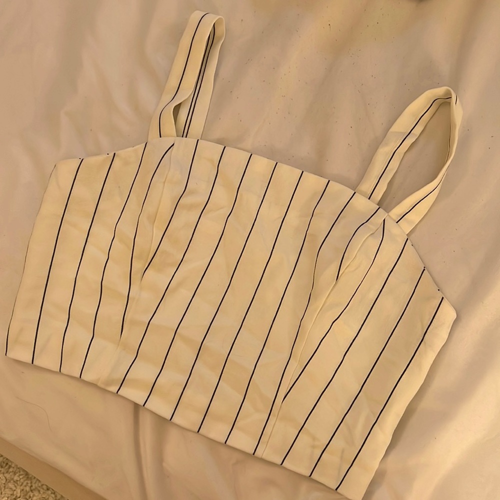 Dynamite Stripped Crop Top